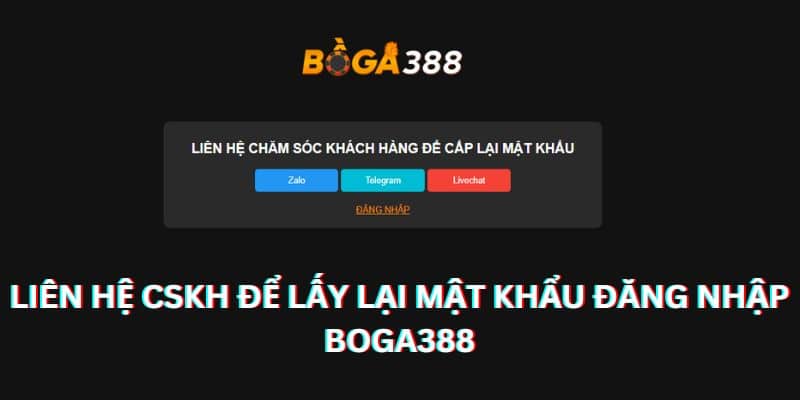 đăng nhập boga388